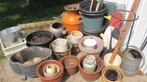 lot 856 image: Huge Lot of Planters