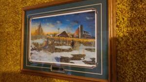 lot 411 image: Harvest Rooster Framed and matted...