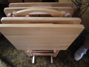 lot 27 image: Set of Wooden Trays