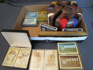 lot 61 image: Poker Chips, Playing Cards