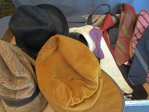 lot 62 image: Clip-on & Bow Ties, Hats