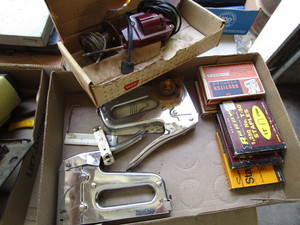 lot 159 image: Tack Staplers & Staples, Vintage Solder Gun