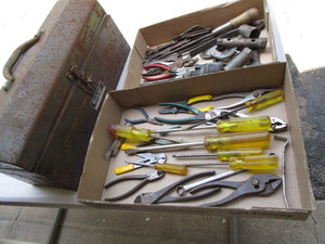lot 160 image: Homak Tool Box & Tools