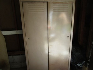 lot 186 image: Metal Wardrobe