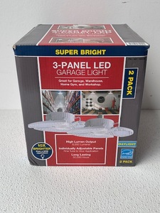 lot 22 image: 3 Panel LED Garage Light