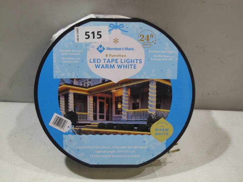 lot 458 image: NEW Members Mark 24 8-Function LED Tape Lights