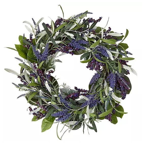 lot 275 image: NEW Members Mark 26 Spring Wreath (Lavender)