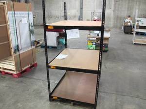 lot 205 image: Adjustable Black Metal Frame Built to Fit Onto Pallets - Perfect for Projects