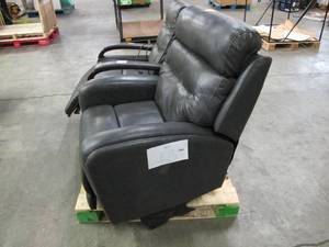 lot 208 image: Pallet of 2 Powered Leather Recliners - Both Chairs Are Not Working