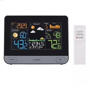 lot 372 image: NEW La Crosse Technology Wireless Weather Station with Atomic Time and Date