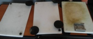 lot 2 image: Acrylic Breadboards (3)