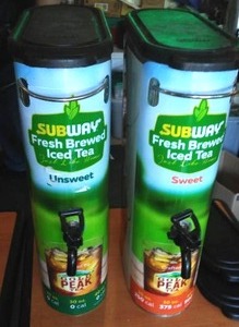 lot 18 image: Iced Tea Dispensers (2) .