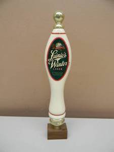 lot 20 image: VINTAGE LEINIES WINTER LAGER TAP HANDLE WBASE - NICE - GREAT PIECE - APPROX 12 - SEE PICTURES