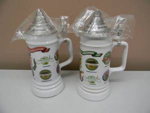 lot 36 image: RARE - VINTAGE 1991 & 1992-93 SMALL BREWERIES OF WISCONSIN STEINS - LIMITED EDITION OF 20 - 2ND EDITION & 3RD EDITION - NICE - RARE GREAT SET - SEE PICTURES