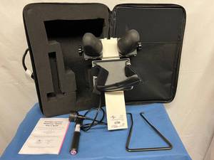 lot 69 image: MSRP $600 SAUNDERS CERVICAL HOMETRAC DELUXE PNEUMATIC SYSTEM HOME NECK TRACTION DEVICE WCASE - GREAT WORKING CONDITION