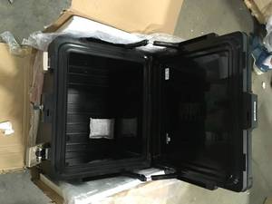 Honeywell 1.06 cu. ft. Molded Fire Resistant and Waterproof Legal Document Storage Chest with Key and Double Latch Loc Customer  Returns See Pictures