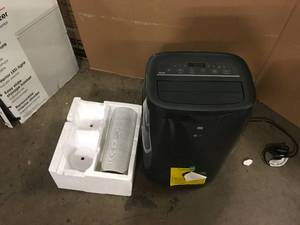 LG 8,000 BTU (DOE) 115-Volt Portable Air Conditioner LP0821GSSM Cools 350 Sq. Ft. with Dehumidifier Function, Wi-Fi Enabled Missinig Parts  Customer Returns See Pictures