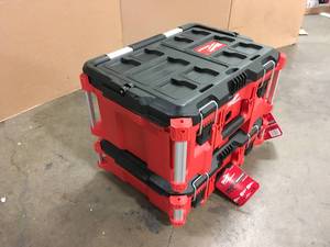 2 Lots of Milwaukee PACKOUT Tool Box Customer Returns See Pictures