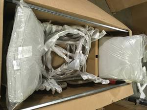 Haymont Steel Wicker 6 Pack Dining Chair Customer Returns See Pictures