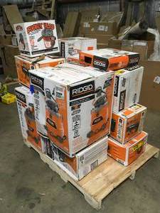 Pallet of Ridgid WetDry Shop Vacs Various Models and Conditions   Customer Returns See Pictures