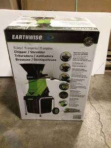 lot 2 image: Earthwise 1.25 in. 15 Amp Electric Corded Chipper Shredder   Customer Returns See Pictures