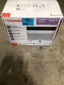 lot 27 image: Toshiba 12,000 BTU 115-Volt Smart Wi-Fi Touch Control Window Air Conditioner with Remote and ENERGY STAR in White Customer Returns See Pictures