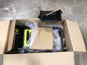 lot 29 image: RYOBI 20 in. 13 Amp Electric Walk Behind Lawn Mower Customer Returns See Pictures