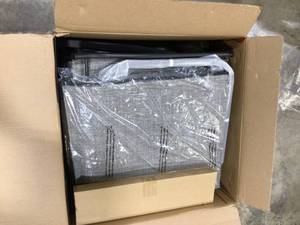 lot 37 image: Swivel Metal Frame Outdoor Bar Stools Height Patio Chairs All-Weather Patio Furniture (Set of 2) by Kingdely   Customer Returns See Pictures