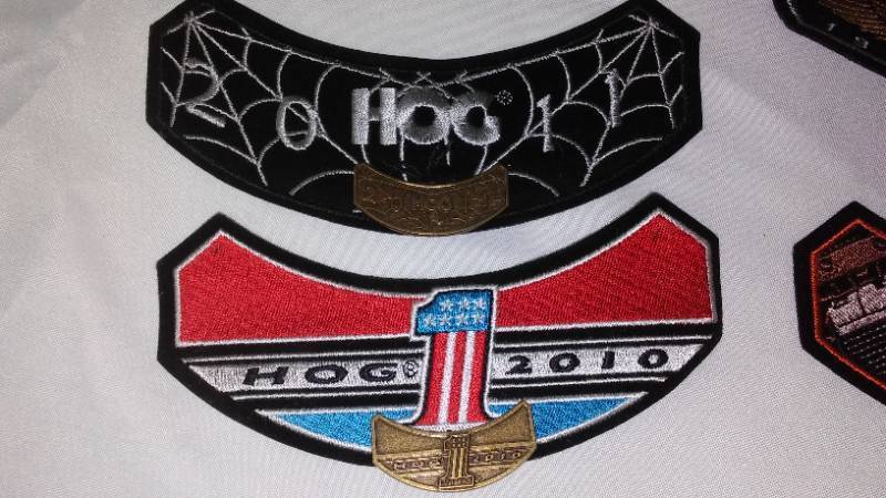 lot 256X image: Hog Patches  pins. Harley Motorcycle