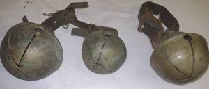 lot 88 image: Brass Bells (3) For Horse Use And More.