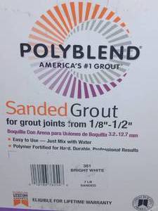 lot 96 image: Sanded Grout (2)