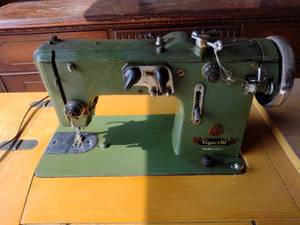 lot 192 image: Vintage Italian Vigorelli Sewing Machine With Cabinet.