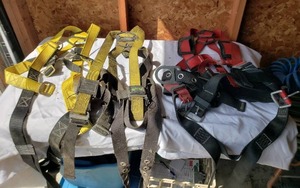 lot 183 image: Safety Harnesses (3), And More. See Pics.