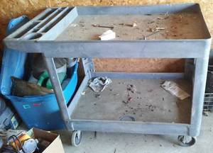 lot 217 image: Utility Cart on wheels.