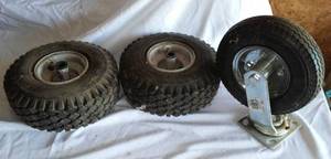 lot 239 image: Variety of wheels.