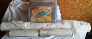 lot 241 image: Plastic, tarp, and Shrink roll.