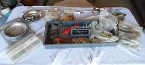 lot 244 image: Magnetic Parts Dish, Cotter Pins and more.