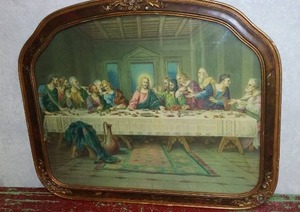 lot 106A image: Vintage Framed LAST SUPPER