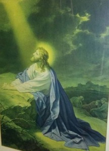 lot 231A image: JESUS PRAYING AT GETHSEMANE.