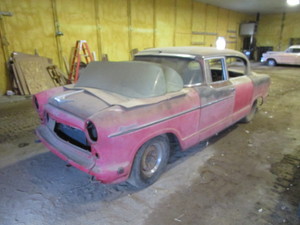 lot 2 image: 1955 Hudson Hornet Parts Car
