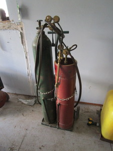lot 25 image: Torch Set & Cart (bottles not included)