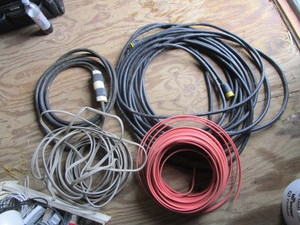 lot 66 image: Heavy Gauge Extension Chords & Romex