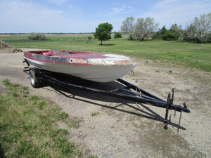 1977 18 Ski Boats Inc. Boat & Hmd Trailer