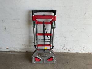 lot 170 image: Milwaukee 150 lbs. vertical and 300 lbs. horizontal Capacity Folding Convertible hand Truck