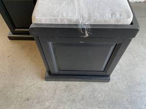 lot 22 image: Home Decorators Collection Walker Black Storage Bench