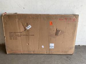 lot 38 image: Nobel House Nestor Natural Brown Rectangular Wood Expandable Outdoor Dining Table