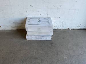 lot 96 image: LOT OF THREE Cases of Ivy Hill Tile Delphi Hexagon Glacier White 9.5 in. x 15.5 in. Glazed Ceramic Mosaic Tile