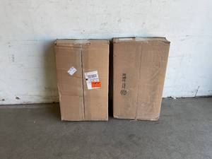 lot 102 image: LOT OF TWO Cases of MSI Adella White Satin 12 in. x 24 in. Matte Ceramic Stone Look Wall Tile