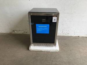 lot 2 image: Phiestina 24 Inch 175-Can Built-in or Free Standing Beverage Cooler Refrigerator with Glass Door