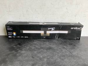 lot 130 image: Artika Tivoli 27 in. 1-Light Integrated LED Matte Black Modern Bath Vanity Light Bar Wall Fixture for Bathroom Mirror